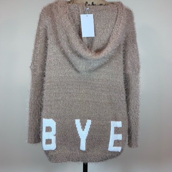 Cozy Casual “Hello-Bye” Sweater Hoodie - Picture 2 of 3